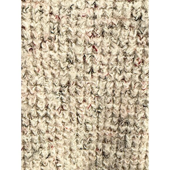 Free People Dylan Tweedy Pullover Sweater Oatmeal Small Cozy Trendy Fall Winter - Picture 10 of 13